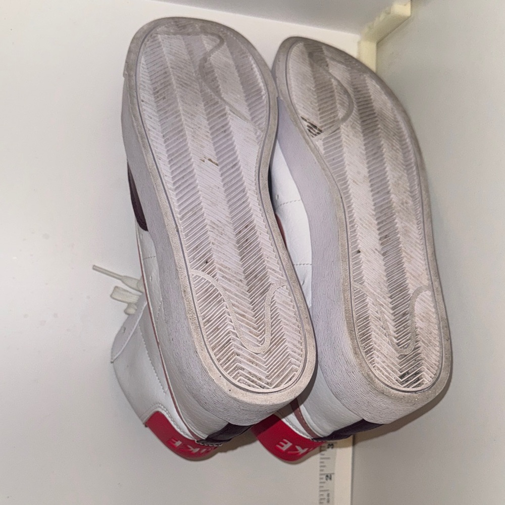 Nike Women's White and Pink High-Top Sneakers - Picture 9 of 10